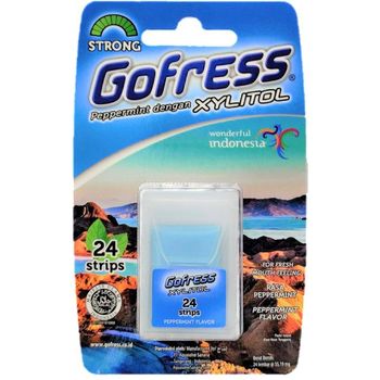 Gofress Peppermint Gum Strips 24pcs