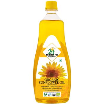 24 Mantra Organic Unrefined Sunflower Oil 1l
