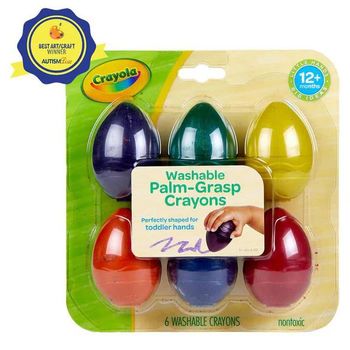 Crayola Young Kids Palm-Grasp Egg Crayons (6ct)