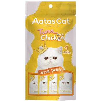 Aatas Cat Creme Puree Tuna with Chicken 56g