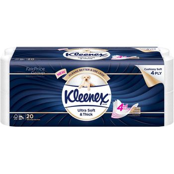 Kleenex Ultra Soft Thick Toilet Tissue Rolls