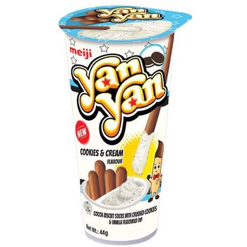 Meiji Yan Yan Cookies & Cream Biscuits 44g