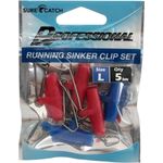 SureCatch Running Sinker Clip Large 5 Pack Red