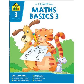 School Zone I Know It Book Maths Basics 3