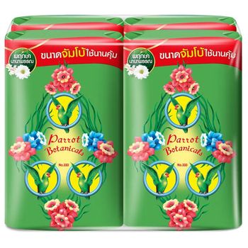 Parrot Phruksa Green Soap Bar 4pcs 105g