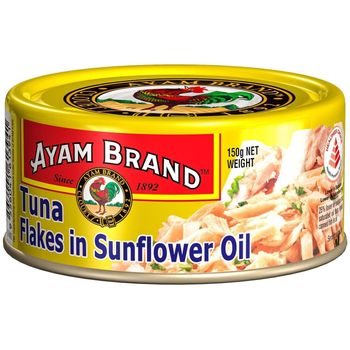 Ayam Brand Tuna Flakes In Sunflower Oil 150g