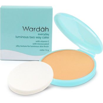 Wardah Everyday Luminous Two Way Cake Refill Beige 12g