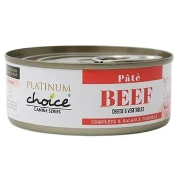 Platinum Choice Canine Pate Beef Cheese And Vegetables 125g