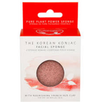 The Konjac Sponge Premium Face Puff French Red Clay