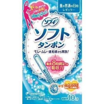 Unicharm Sophie Soft Tampons Regular Regular Daily Use 10 Pieces 60g