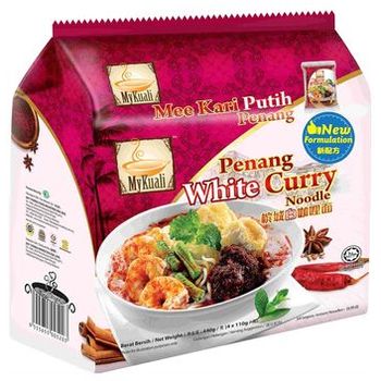Mykuali Penang White Curry Noodle 4 x 110g