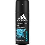 Adidas Ice Dive Deodorant 150ml Spray Developed With Athletes Cool Tech Fresh 24 Hour Boost