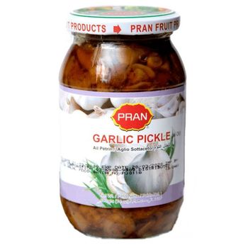 Pran Garlic Pickle Glass Jar 400g