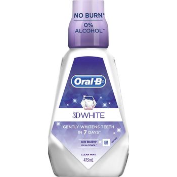 Oral-B 3D White Mouthwash 473ml