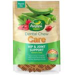 Happi Doggy Dental Chew Care Hard Chew Hip & Joint Support Rosehip & Okra Regular 150g