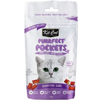Kit Cat Purrfect Pockets Sensitive Care Cat Treats 60g
