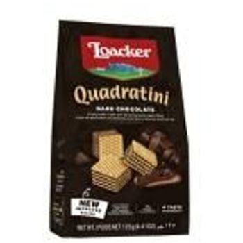 Loacker Quadratini Dark Chocolate Wafer Cubes 125gr
