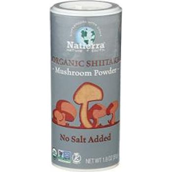 Natierra Organic Shiitake Mushroom Powder No Salt Added Seasoning 50g