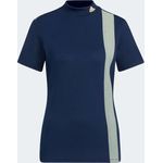 Adidas Women Golf Aeroready 3-Bar Mock Neck Shirt