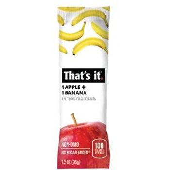 Thats It Fruit Bars Apple Banana 35g