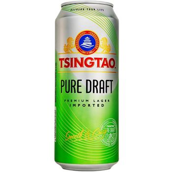 Tsingtao Pure Draft Premium Lager Can Beer 500ml
