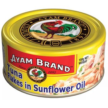 Ayam Brand Tuna Flakes in Sunflower Oil 150g