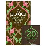 Pukka Peppermint Licorice Herbal Tea 20 Count