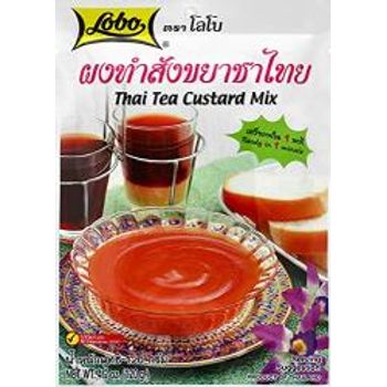 Lobo Thai Tea Custard Dessert Mix Pack Of 3 Traditional Thailand Tea Mix Custard Easy To Prepare Mix