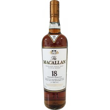 Macallan 18 Year Single Cask Sherry Oak 700ml Wgift Box