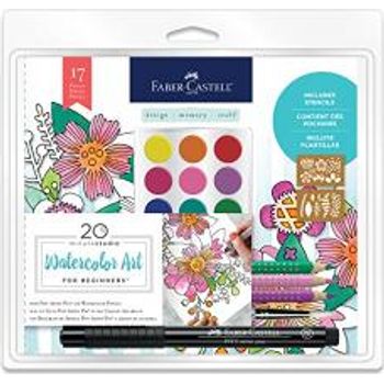 Faber-Castell Watercolor Art For Beginners 17 Piece Water Color Set