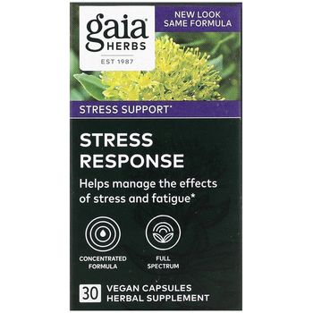 Gaia Herbs Stress Response Liquid Phyto 30 Veg Capsules