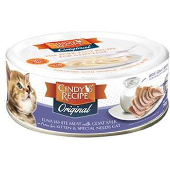 Cindy's Recipe Kitten Can White Meat Tuna + Goat's Milk Soup Mousse 70g