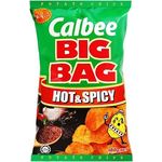 Calbee Big Bag Potato Chips Hot And Spicy 180g