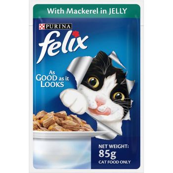Purina Felix Mackerel with Jelly Adult Cat Wet Food 85gm