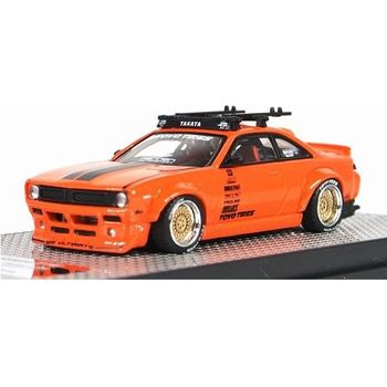 Inno Models Nissan Silvia S14 Rocket Bunny Boss Aero W/Roof Rack & Bicycles Diecast Car