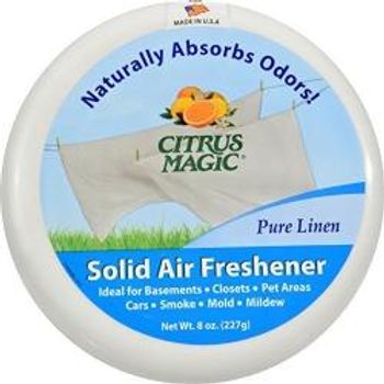 Citrus Magic Pure Linen Absorb Odor Solid Air Freshener 8 Ounce 6 per case.