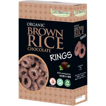 Yes Natural Organic Brown Rice Rings Chocolate 40g