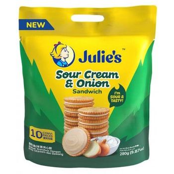 Julie's Sour Cream And Onion Sandwich 280g