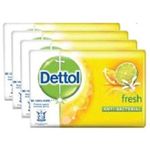 Dettol Bar Soap Fresh 4pcs 105g