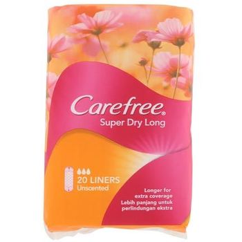 Carefree Super Dry Long Unscented 20pcs