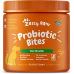 Zesty Paws Probiotic Bites For Dogs Gut Health Chicken Flavor 90 Soft Chews 360g