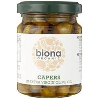 Biona Organic Capers In Olive Oil 120g