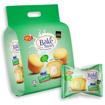 Win2 Bake Story Mini Muffin Pandan Flavoured with Cream Filling 200g
