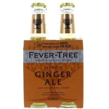 Fever-Tree Premium Ginger Ale Beer 4 x 200ml
