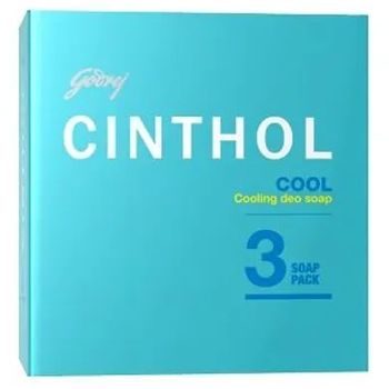 Cinthol Cool Bath Soap 99.9% Germ Protection 3 x 100g