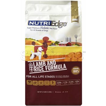 Nutri Edge Dog Holistic Lamb And Rice 12.5kg