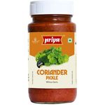 Priya Coriander Pickle Without Garlic 300g
