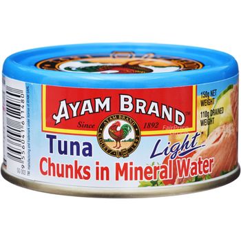 Ayam Brand Tuna Chunks Mineral Water Light 150g