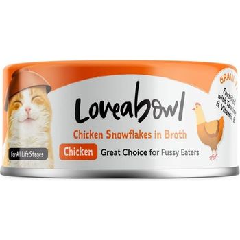 Loveabowl Cat Canned Food Chicken Snowflakes In Broth 70g