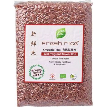 Fresh Rice Organic Thai Hom Mali Rice Red Brown 1kg